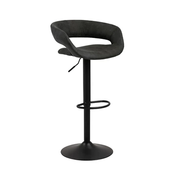 GRACE barstoel antracite stof schuin voorkant.jpg