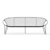 Sofa Wire 3 seater frame zwart Joli