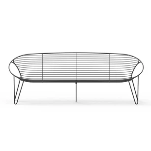 Sofa Wire 3 seater frame zwart Joli