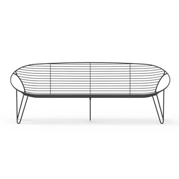 Sofa Wire 3 seater frame zwart Joli