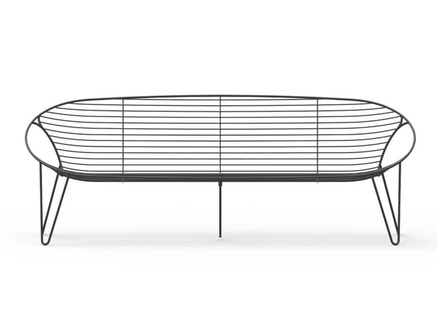 Sofa Wire 3 seater frame zwart Joli