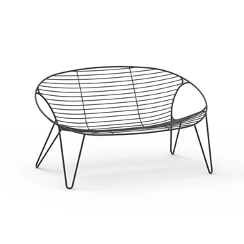 Sofa Wire 2 seater frame zwart Joli