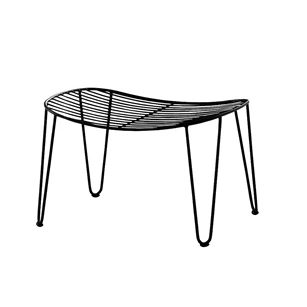 Tabouret Wire voetenbank metaal zwart Joli