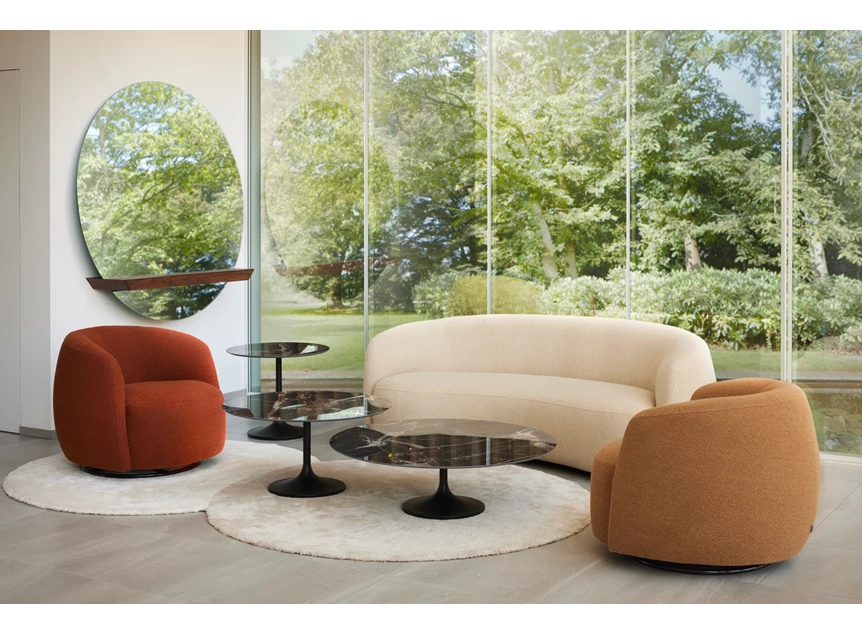 Sfeerfoto Sofa Olivo zetel 2-zit stof beige Joli