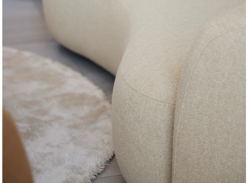 Detail Sofa Olivo zetel 2-zit stof beige Joli