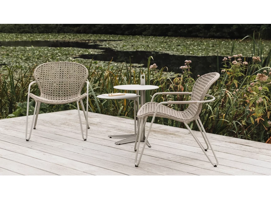 Set Outdoor Low Chair Fizz bijzetzetel tuinmeubel Lino Joli