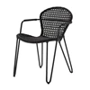 Armstoel Fizz tuinstoel zwart Joli