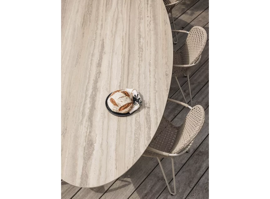 Bovenkant Sfeerfoto Armstoel Fizz tuinstoel Lino Joli