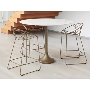 Bartafel Central Round High keramiek Bianco d'Oro Joli