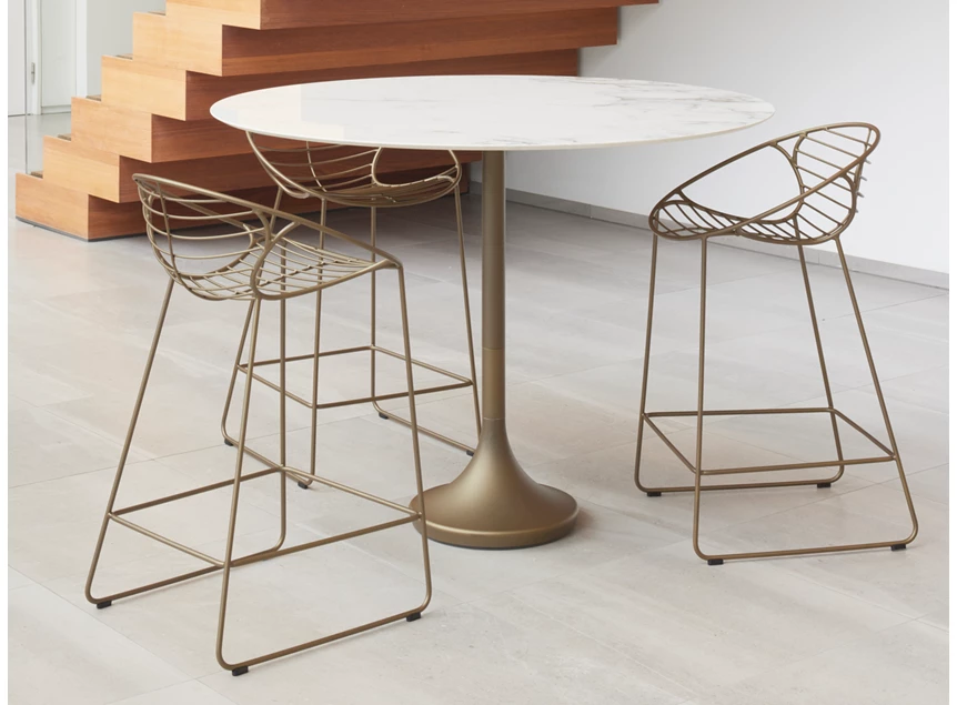 Bartafel Central Round High keramiek Bianco d'Oro Joli