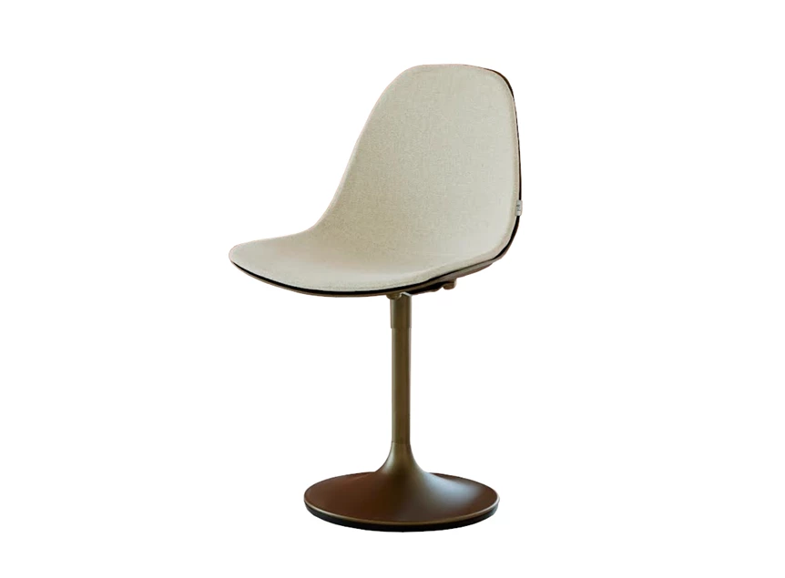 Stoel Marguerite Central Base met shell brons Joli