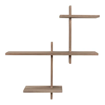 wandschap Wall shelf, pinewood 53x15x56 cm