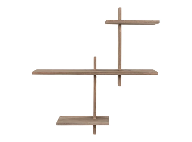 wandschap Wall shelf, pinewood 53x15x56 cm