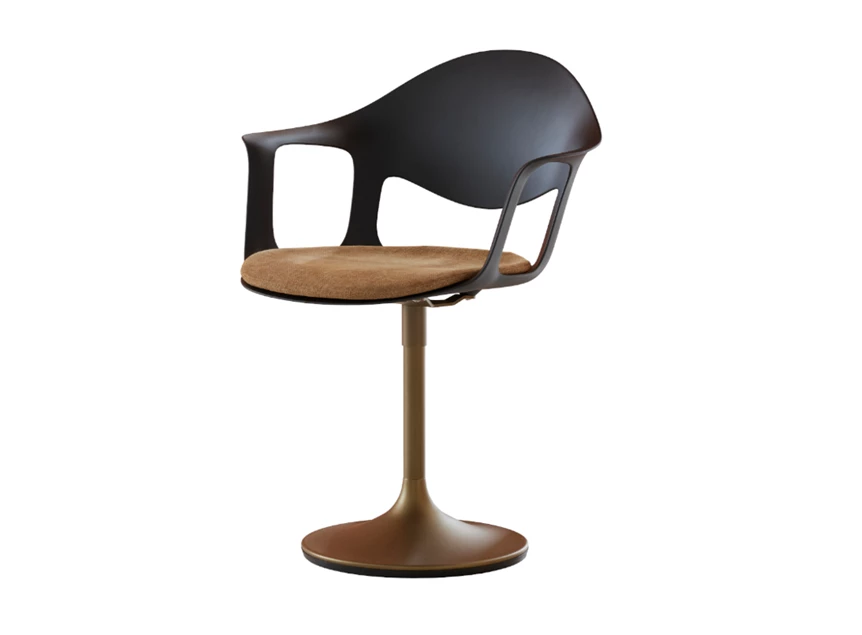 Armstoel Sepia Central Base zitkussen Mokka Joli