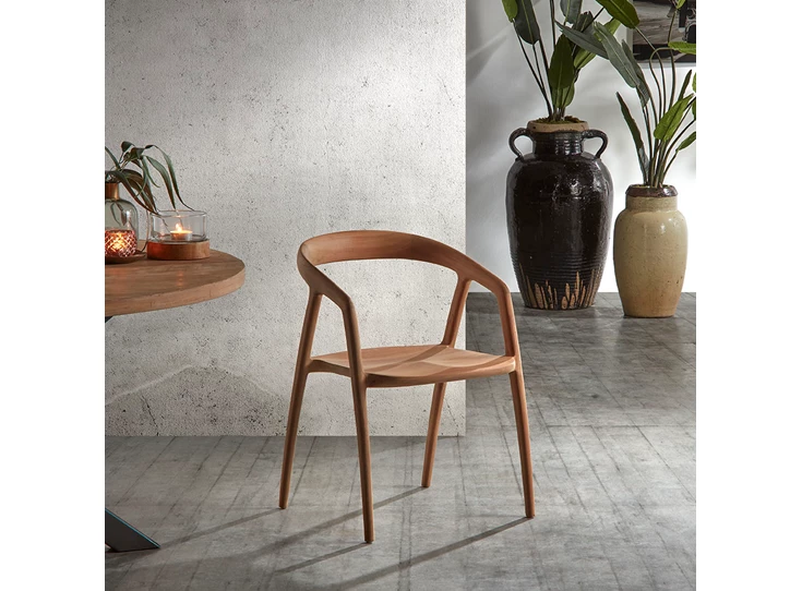 Armstoel Polo fine sanded natural - POLO50