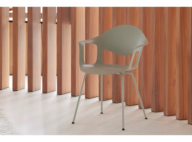 Armstoel Sepia 4-poot zonder zitkussen Joli