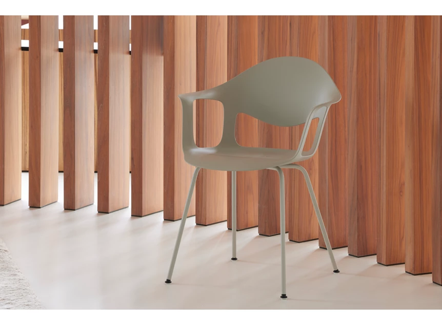 Armstoel Sepia 4-poot zonder zitkussen Joli