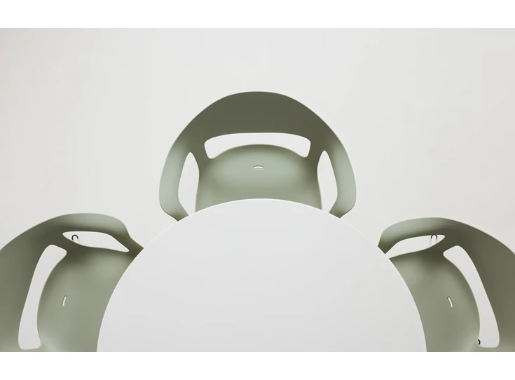 Bovenkant Armstoel Sepia 4-poot kuip mint Joli