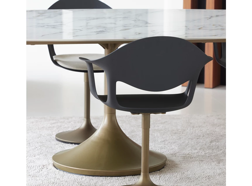 Front Tafel Central Elyps Big keramiek Bianco d'Oro Joli