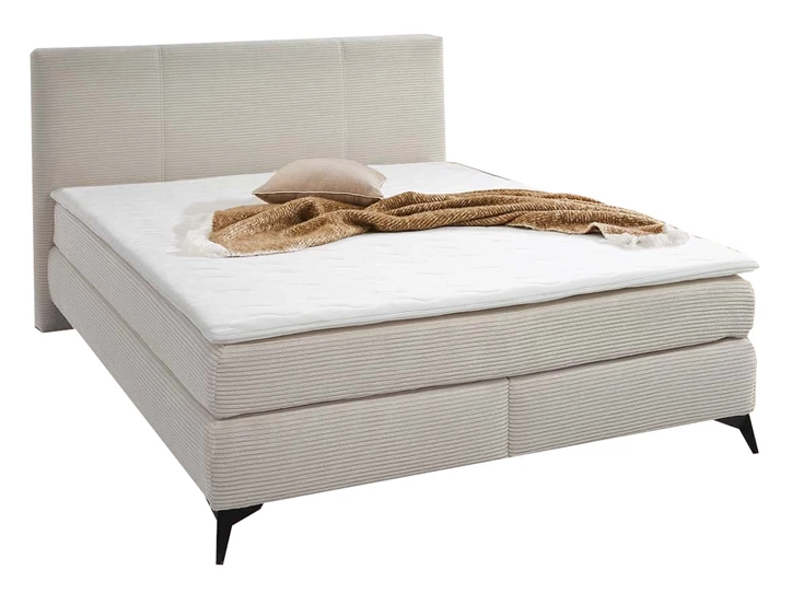 boxspring bed Alva_160er zilver