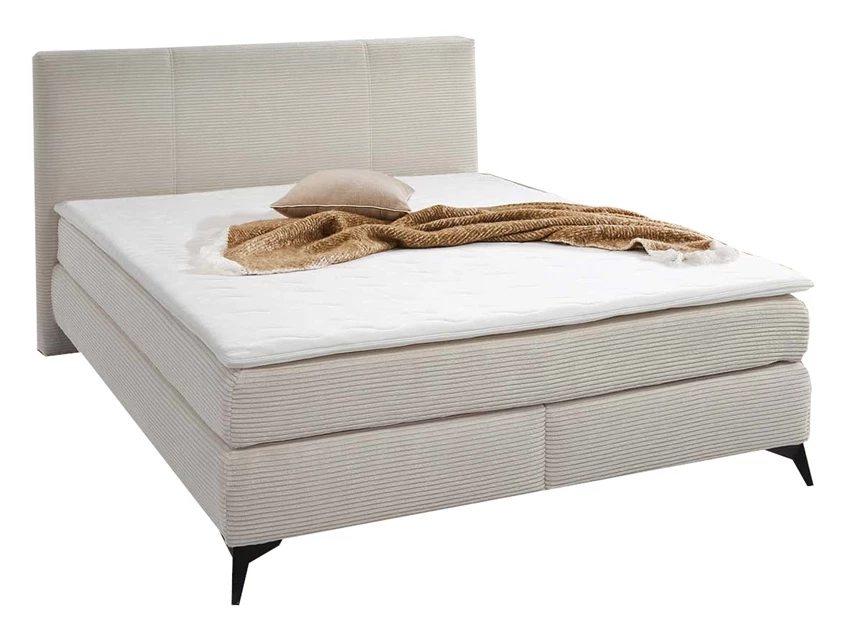 boxspring bed Alva_160er zilver