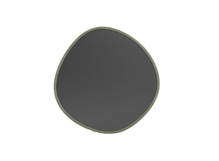 Spiegel Gusa 02 Round Large Mortex Olive Muundo by PR-Living