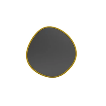 Spiegel Gusa 01 Round Medium Curcuma Muundo PR-Living