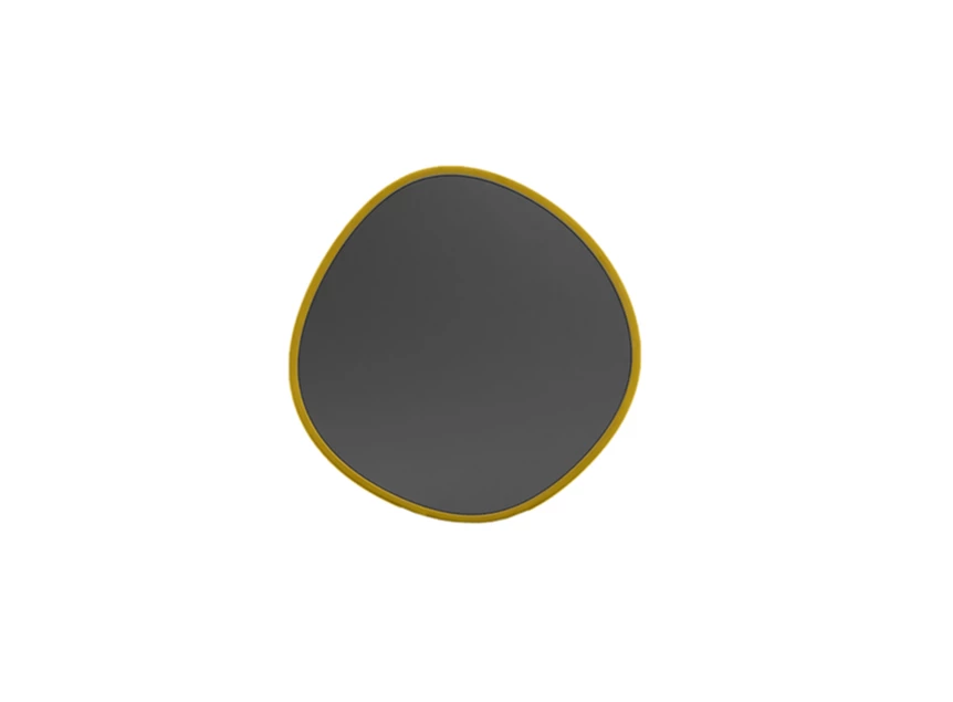 Spiegel Gusa 01 Round Medium Curcuma Muundo PR-Living