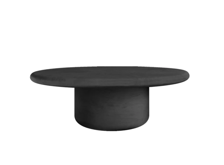 Salontafel Usoo Round Large Mortex Charcoal Muundo PR-Living