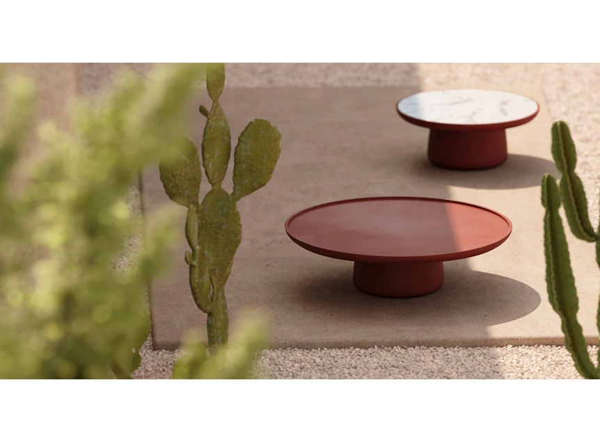 Sfeerfoto Salontafel Maana Round Mortex Terracotta Muundo PR-Living
