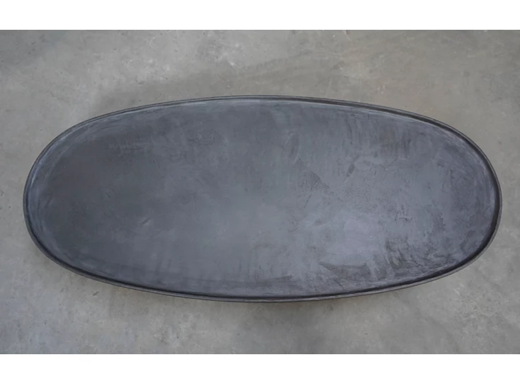 Bovenkant Salontafel Maana Oval Mortex Charcoal Muundo PR-Living