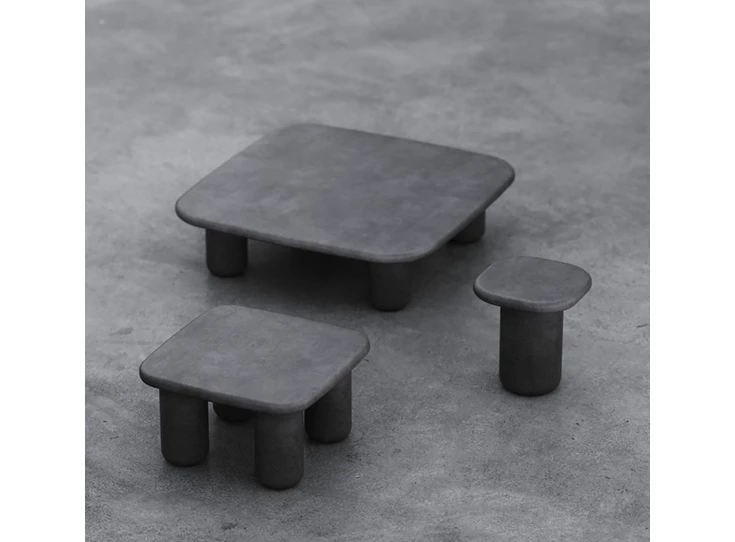 Set Salontafel Haaki Large Mortex Charcoal Muundo PR-Living