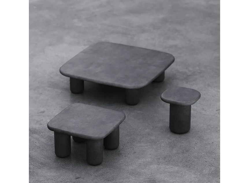 Set Bijzettafel Haaki ST Mortex Charcoal Muundo PR-Living