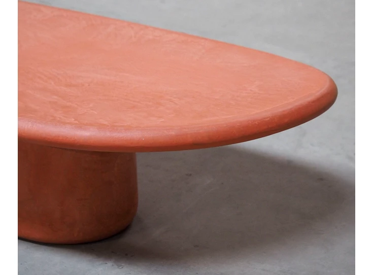 Zijkant Salontafel Zuri Mortex Terracotta Muundo PR-Living