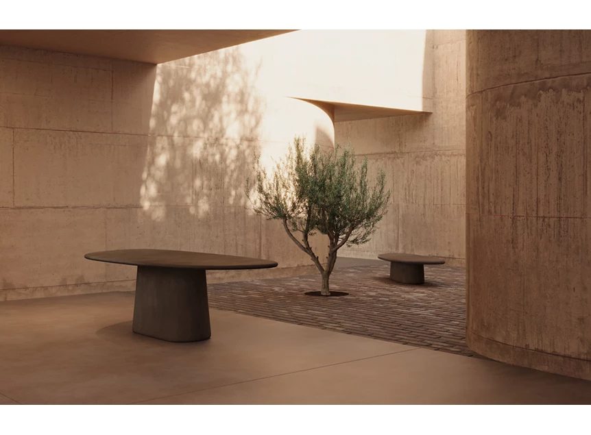 Zijkant Tafel Zuri Mortex Earth Muundo PR-Living