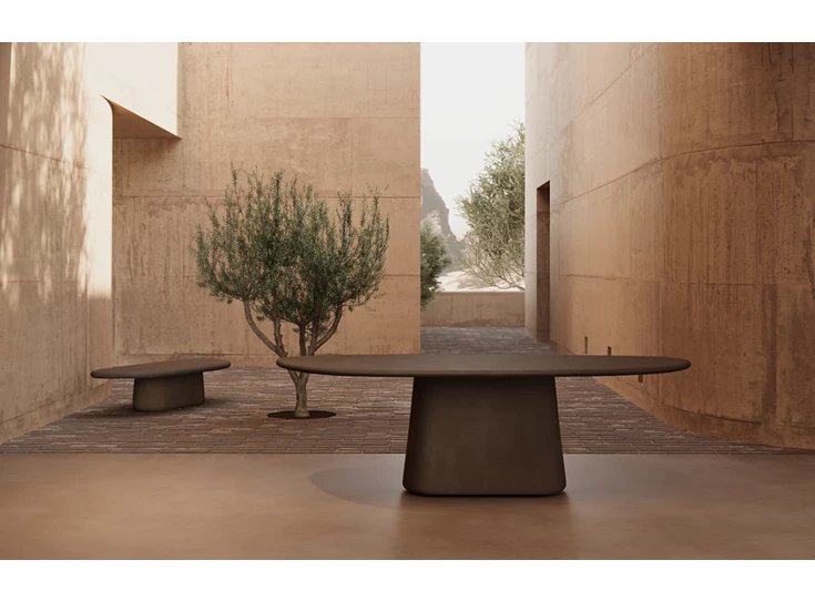 Sfeerfoto Tafel Zuri Mortex Earth Muundo PR-Living