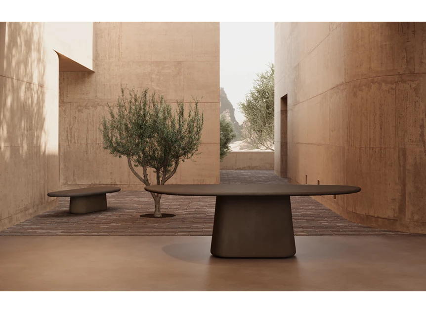 Sfeerfoto Tafel Zuri Mortex Earth Muundo PR-Living