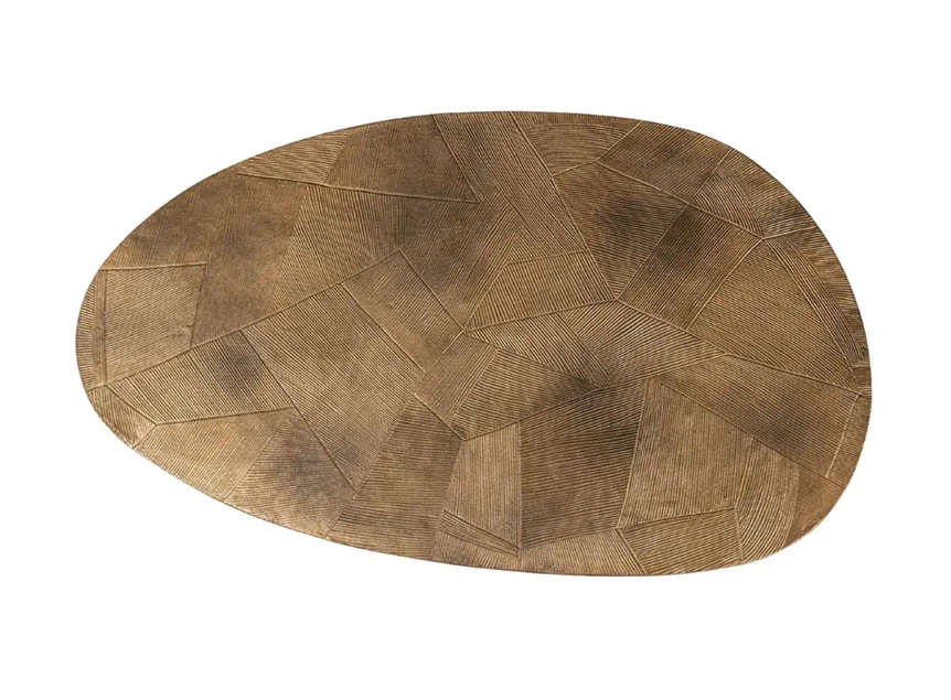 Bovenkant Salontafel Tulum brushed gold 825195 Richmond Interiors