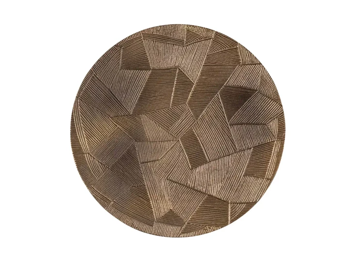 Blad groot Bijzettafel set van 2 Tulum brushed gold 825193 Richmond Interiors