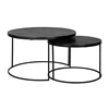 Salontafelset Bolder rond aluminium black 825073 Richmond Interiors