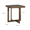 Afmetingen Bijzettafel Cambon dark coffee 7805 Richmond Interiors