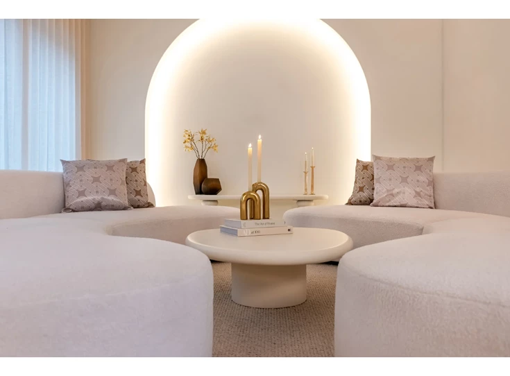 Front Kiezelvormige Salontafel Bloomstone mortex 7655 Richmond Interiors