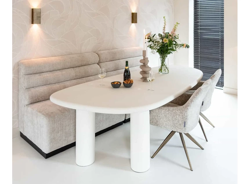 Sfeerfoto Kiezelvormige Tafel Bloomstone mortex 7658 Richmond Interiors