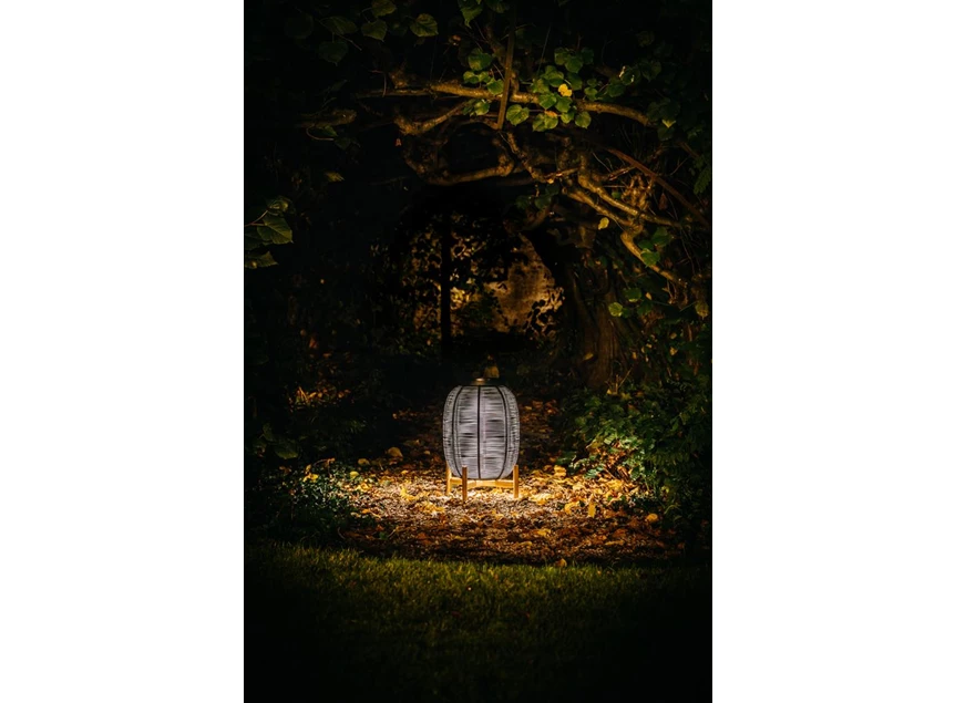 GI103 tika teak onbehandelde teak 2700 kelvin 500 lumen outdoor base lantern vincent sheppard LED