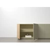 Open Lage dressoir Capri Riva 1050 matte lak olijf eik hout Coesel