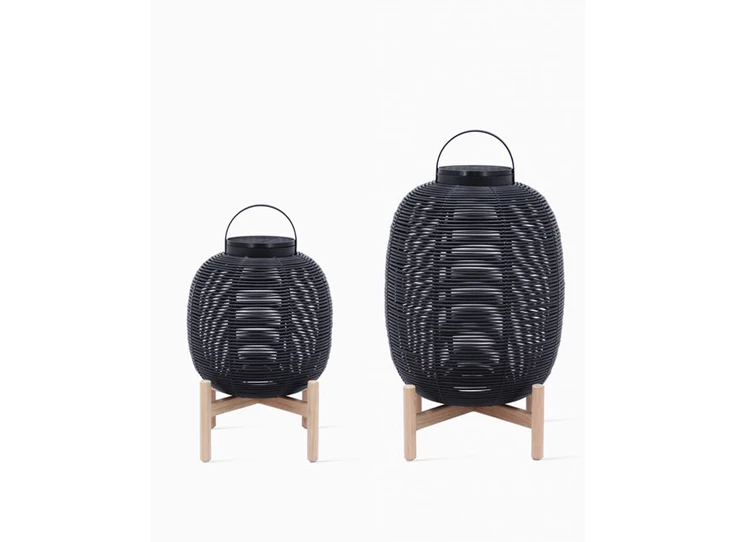 GI103 outdoor onbehandelde teak 2700 kelvin 500 lumen base lantern vincent sheppard LED tika teak