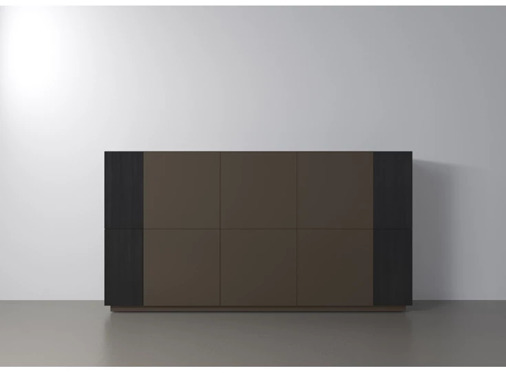 Barkast Capri Riva 966 matte lak carbon eik zwart hout Coesel