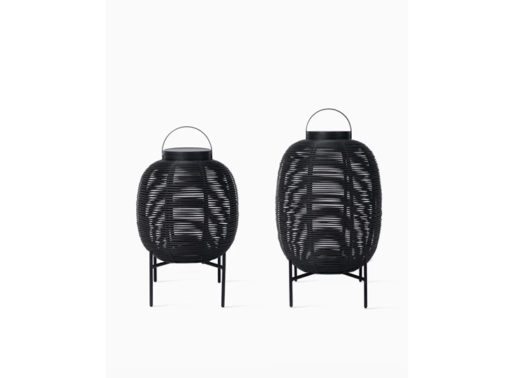 GI402 lantern steel base 59cm black frame led tika solarlight oplaadbaar small verlichting outdoor vincent sheppard