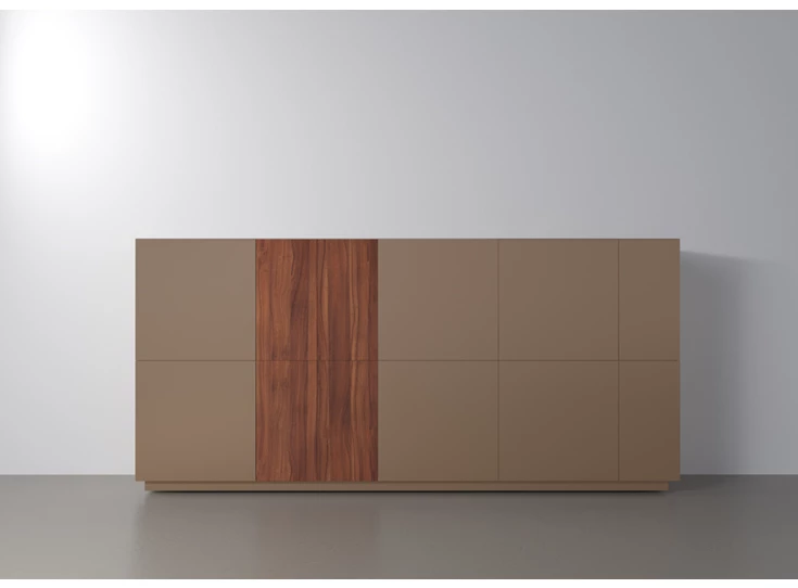 Barkast Capri Riva 840 matte lak sahara noten hout Coesel