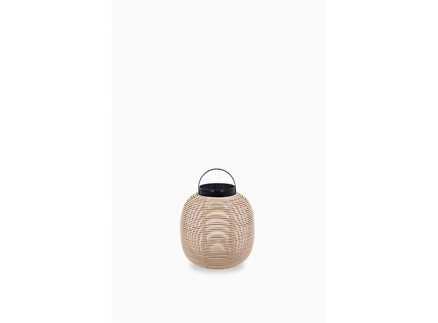 GI002 tika zonne-energie vincent sheppard vlechtwerk 8 uren 41cm lantern verlichting outdoor oplaadbaar